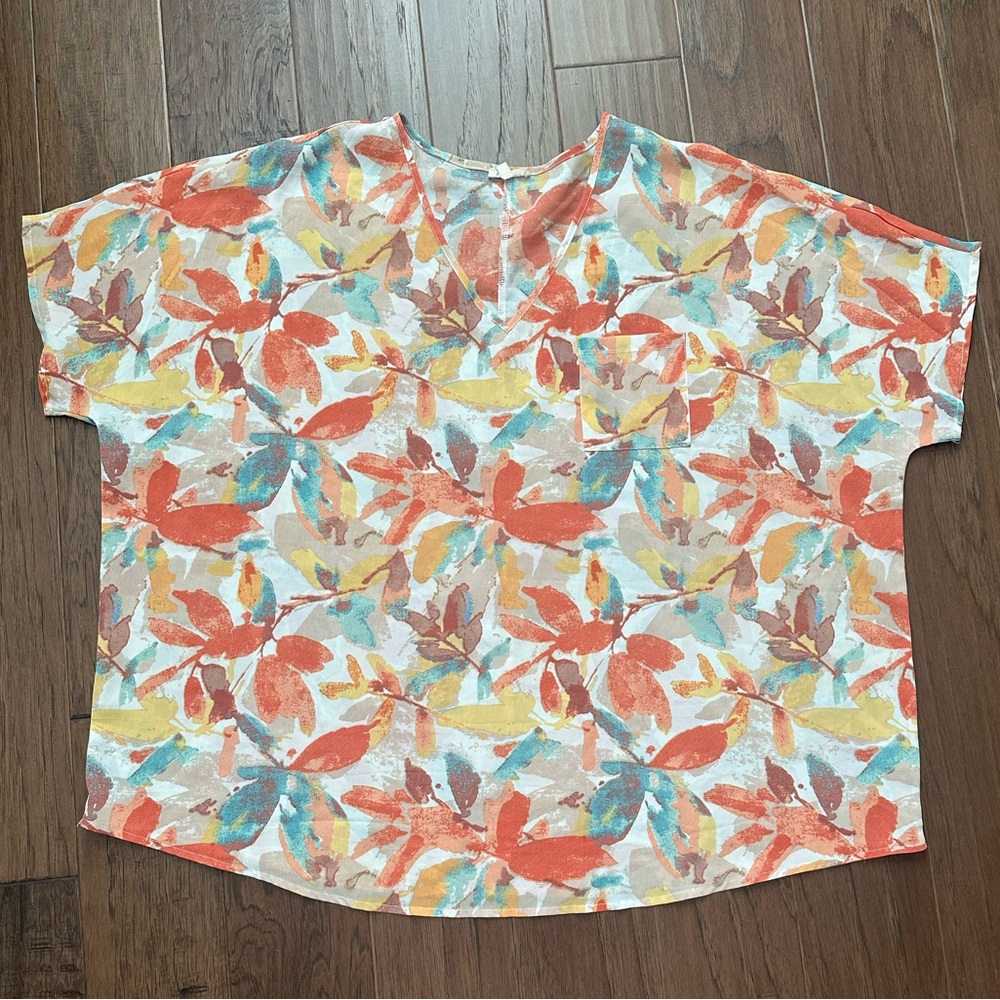 Jodifl floral oversized blouse with pocket size small